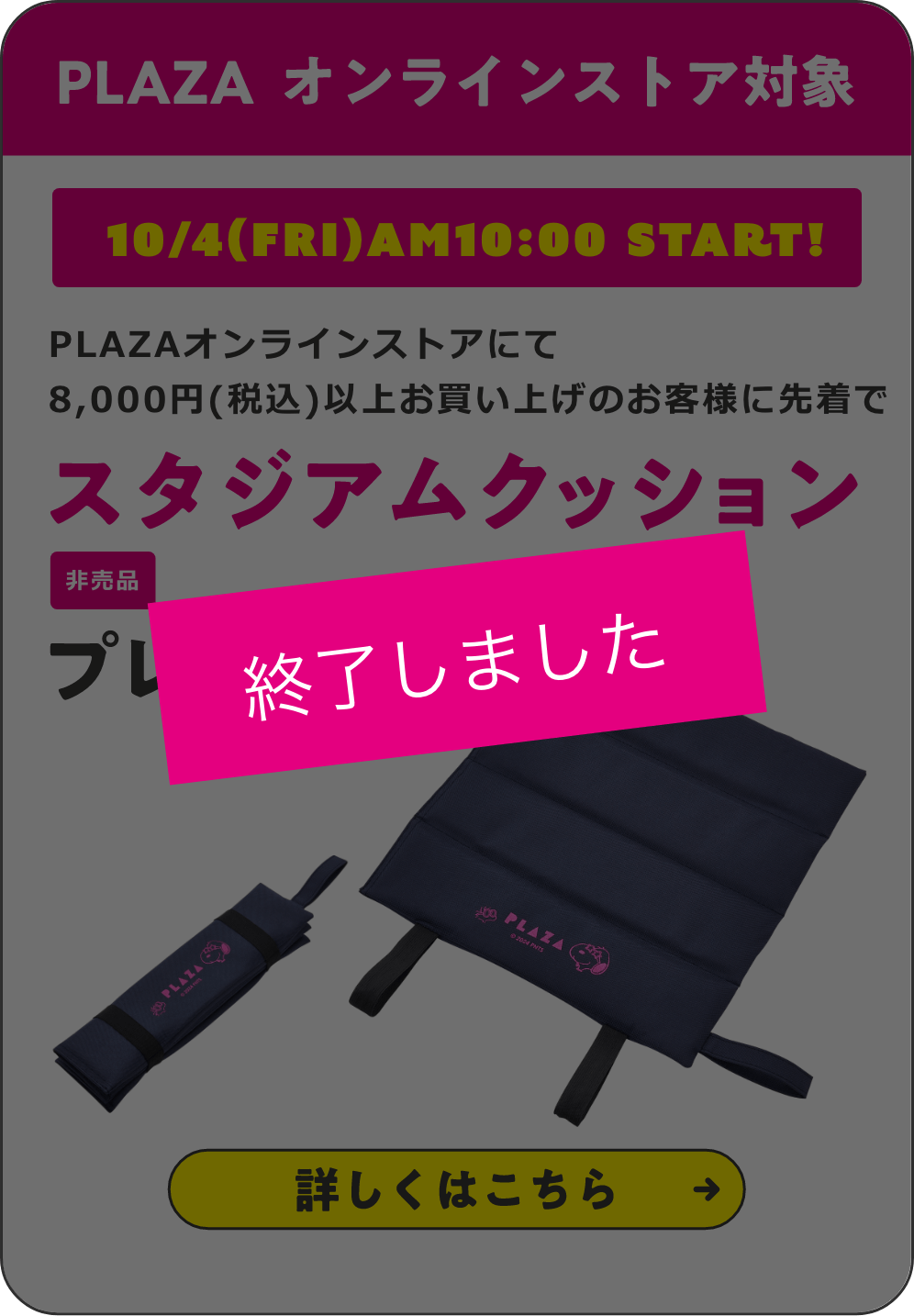 キャンペーンは終了しました。