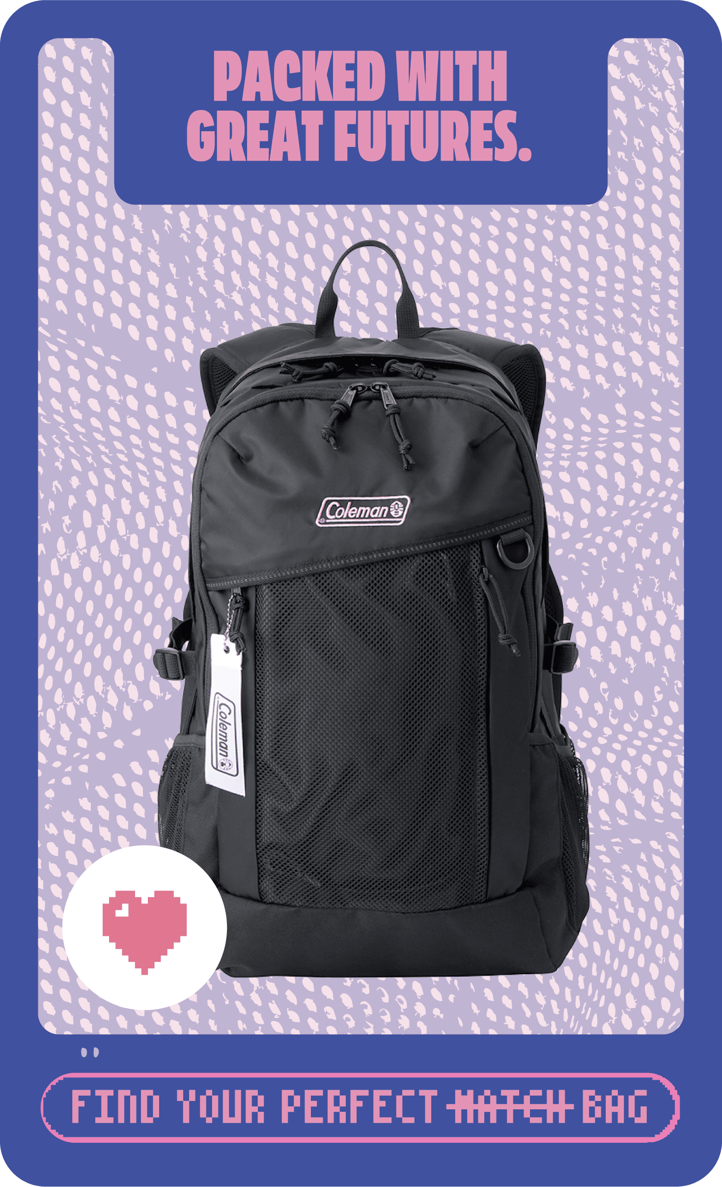 【PLAZA限定】Coleman バッグパックの画像です。