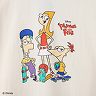 フィニアスとファーブ Tシャツ バニラホワイト