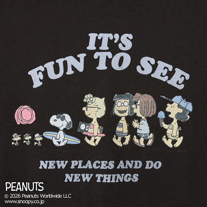 PEANUTS Tシャツ ブラック