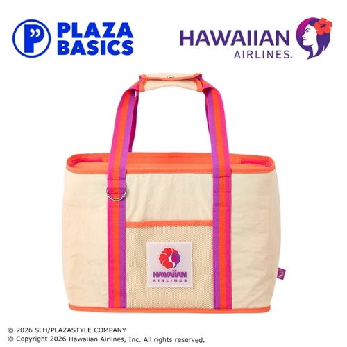 PLAZA BASICS HAWAIIAN AIRLINES ハワイアン航空 簡易保冷バッグ スクエア
